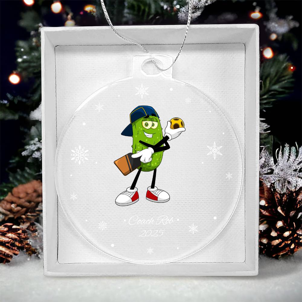 Pickleball Ref Christmas Ornament