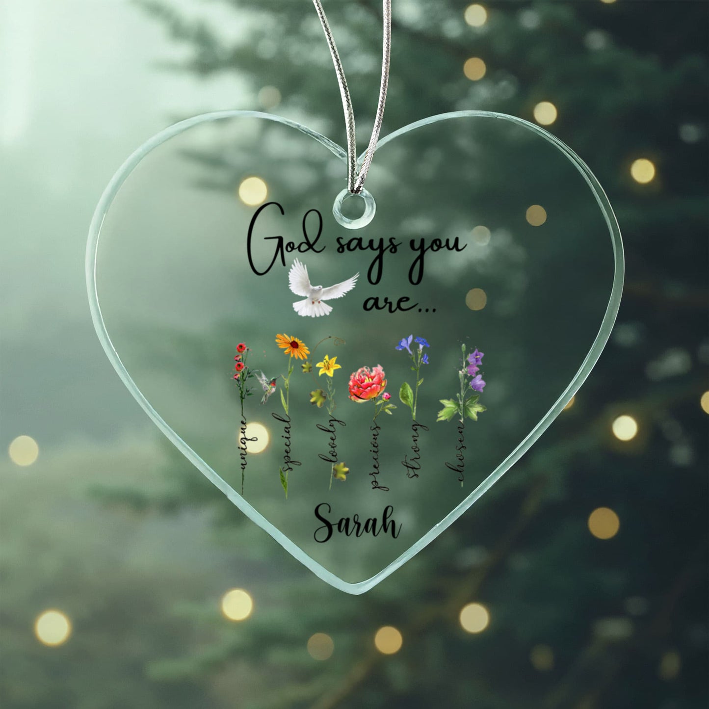 God Says you are Christmas Ornament