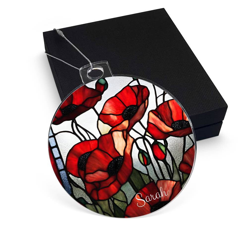 Poppies Ornament-[Heartfelt Family Gift]