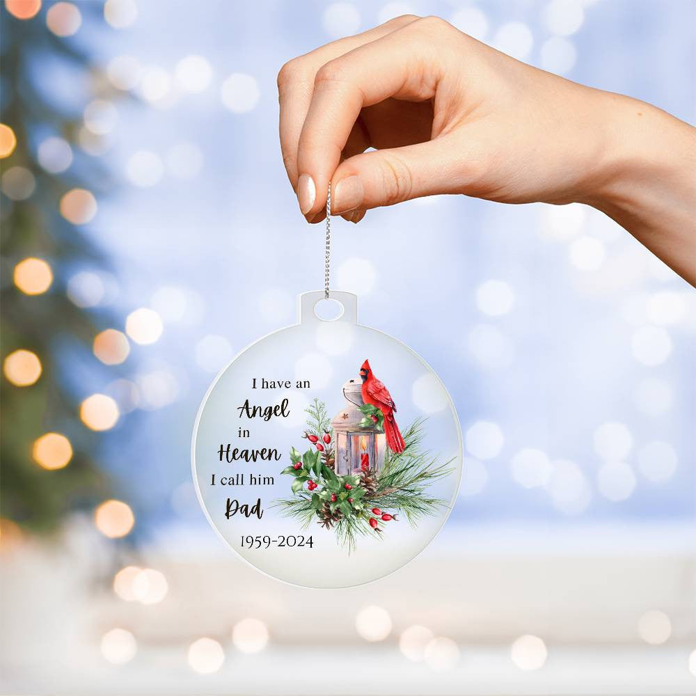 Dad Angel Ornament-[Heartfelt Family Gift]