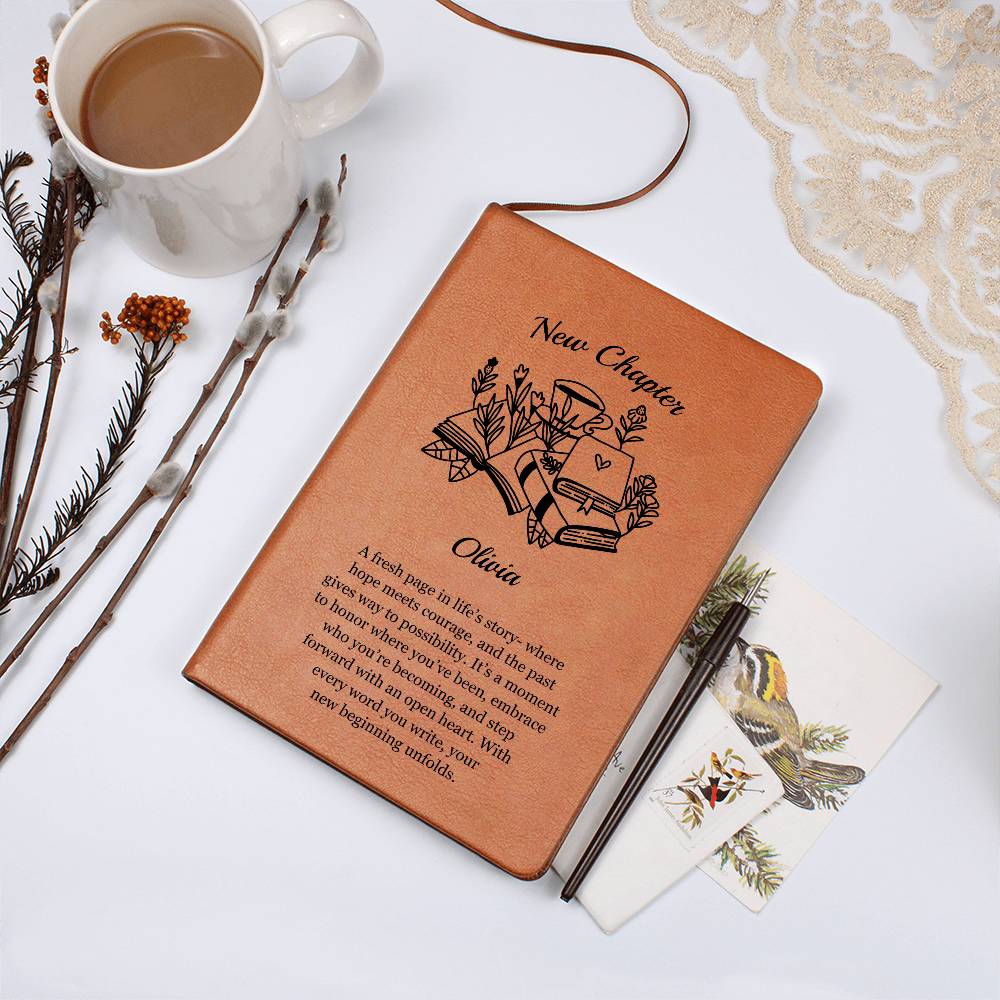 Personalized New Chapter Vegan Leather Journal