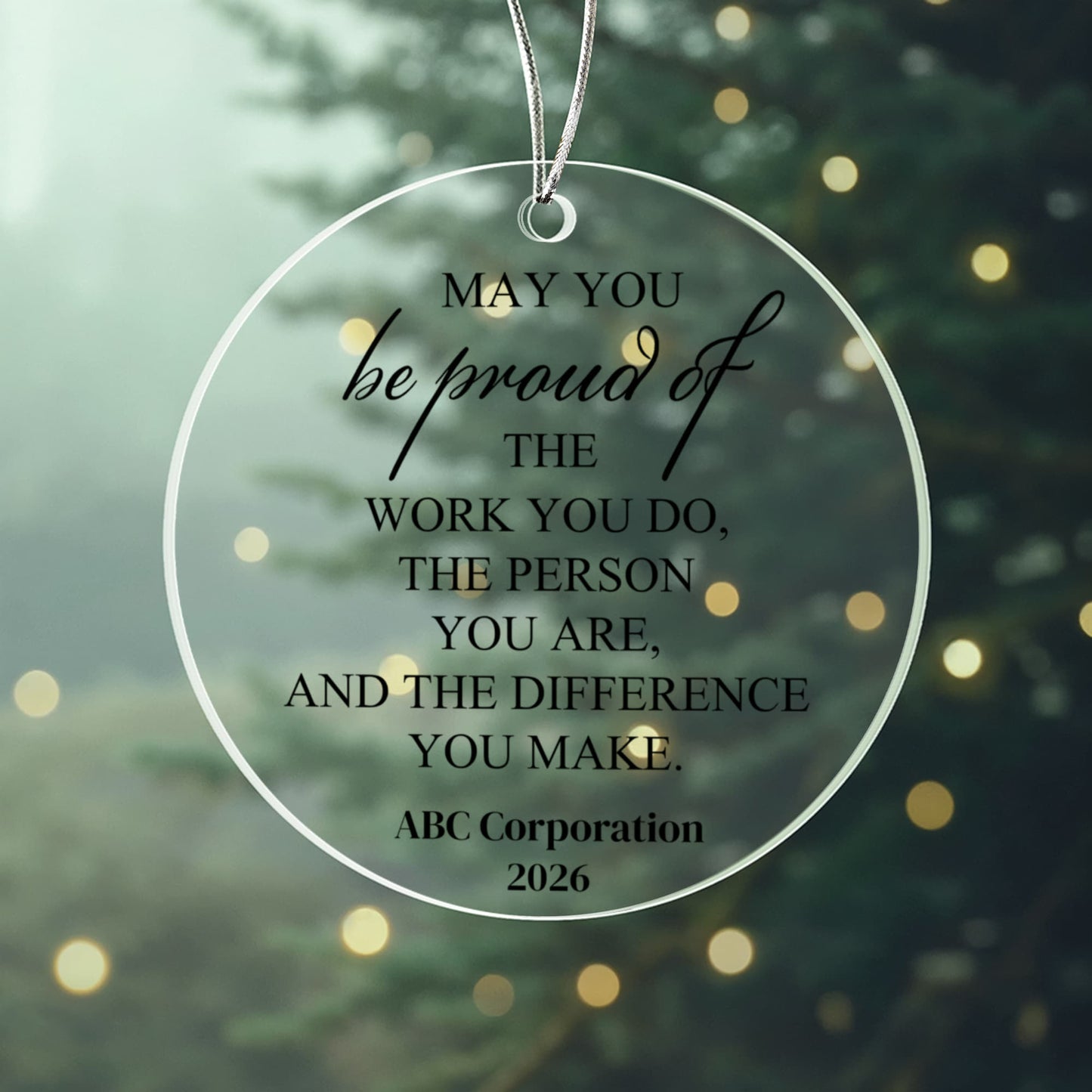 Difference Maker Christmas Ornament, Employee Coworker Appreciation Gift, Inspirational Thank You Keepsake