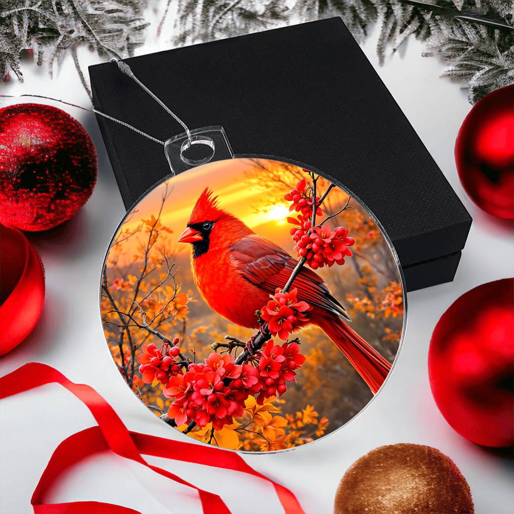 Cardinal Acrylic Ornament