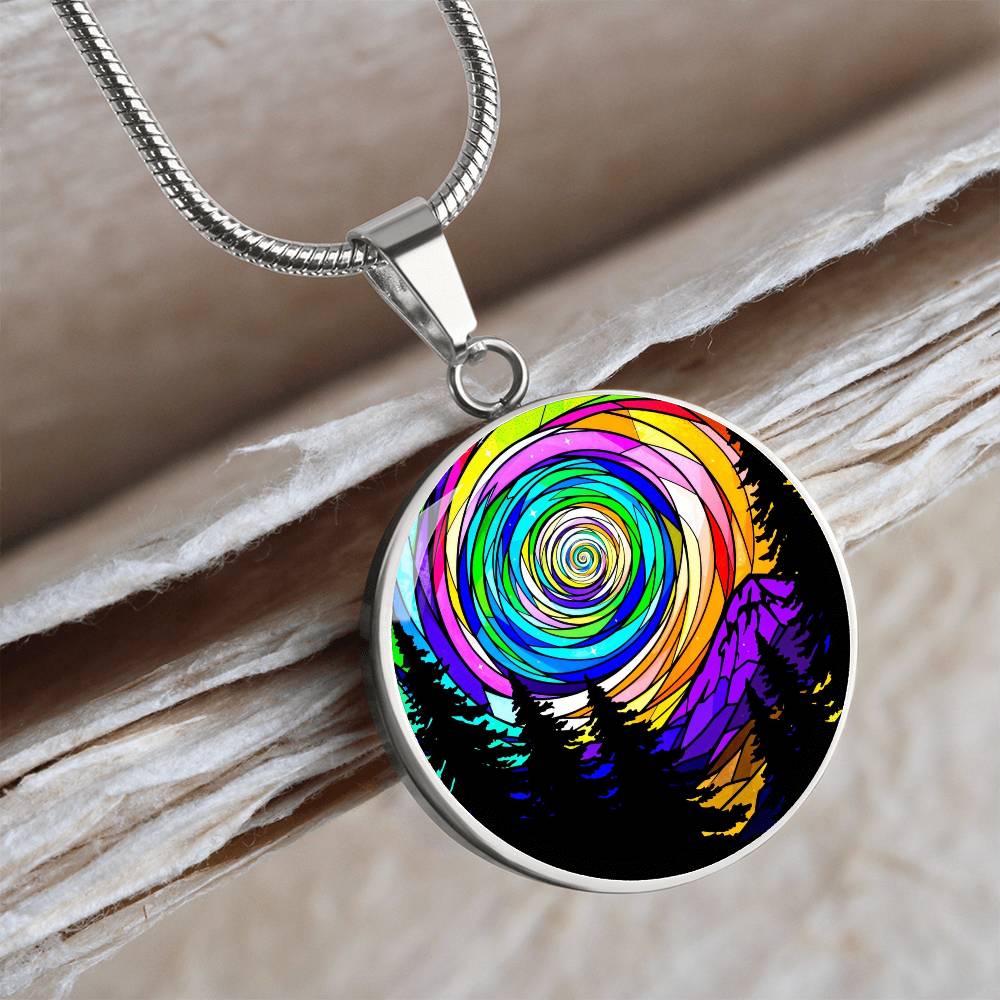 Northern Lights Necklace, Aurora Borealis Pendant, Night Sky Jewelry, Northern Lights Charm, Aurora Borealis Necklace, Night Sky Pendant, Custom Bracelet