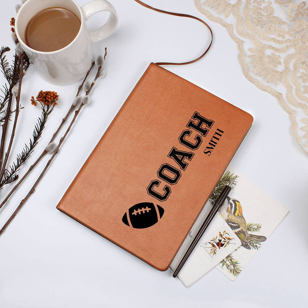 Personalized Football Coach Journal-[Heartfelt Family Gift]