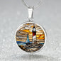 Lighthouse Engraved Necklace in Gold or Silver-[Heartfelt Family Gift]