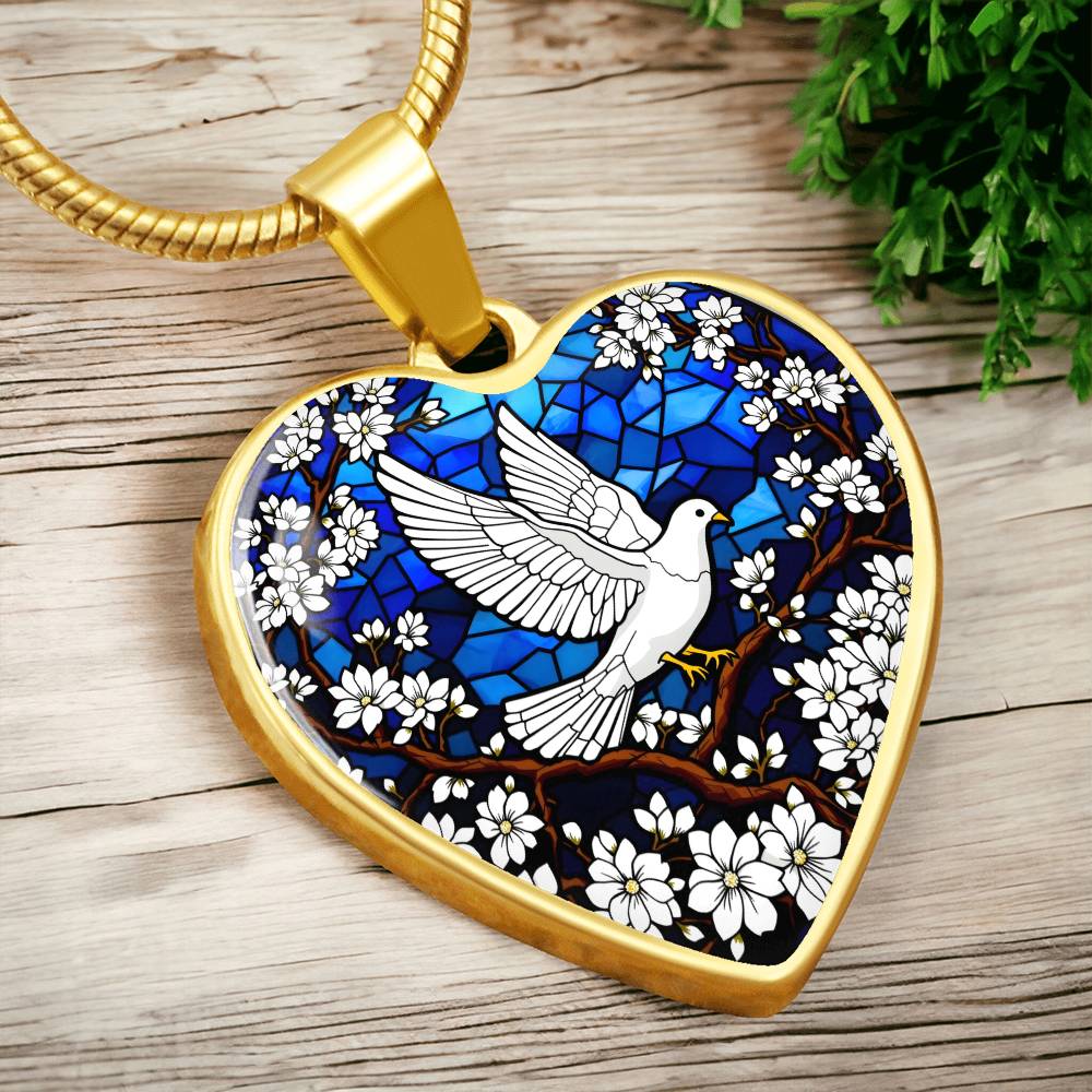 Personalized Dove Pendant Necklace