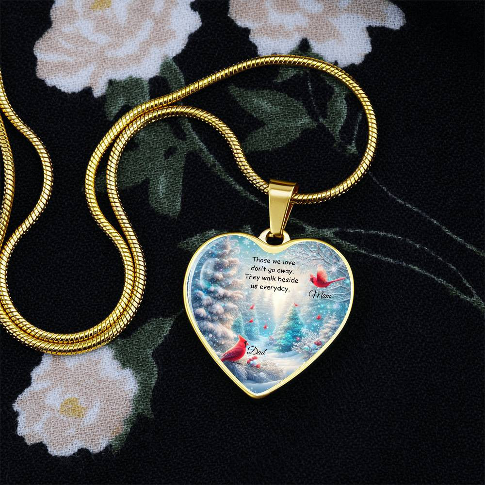 Heart Necklace with Engraving-[Heartfelt Family Gift]