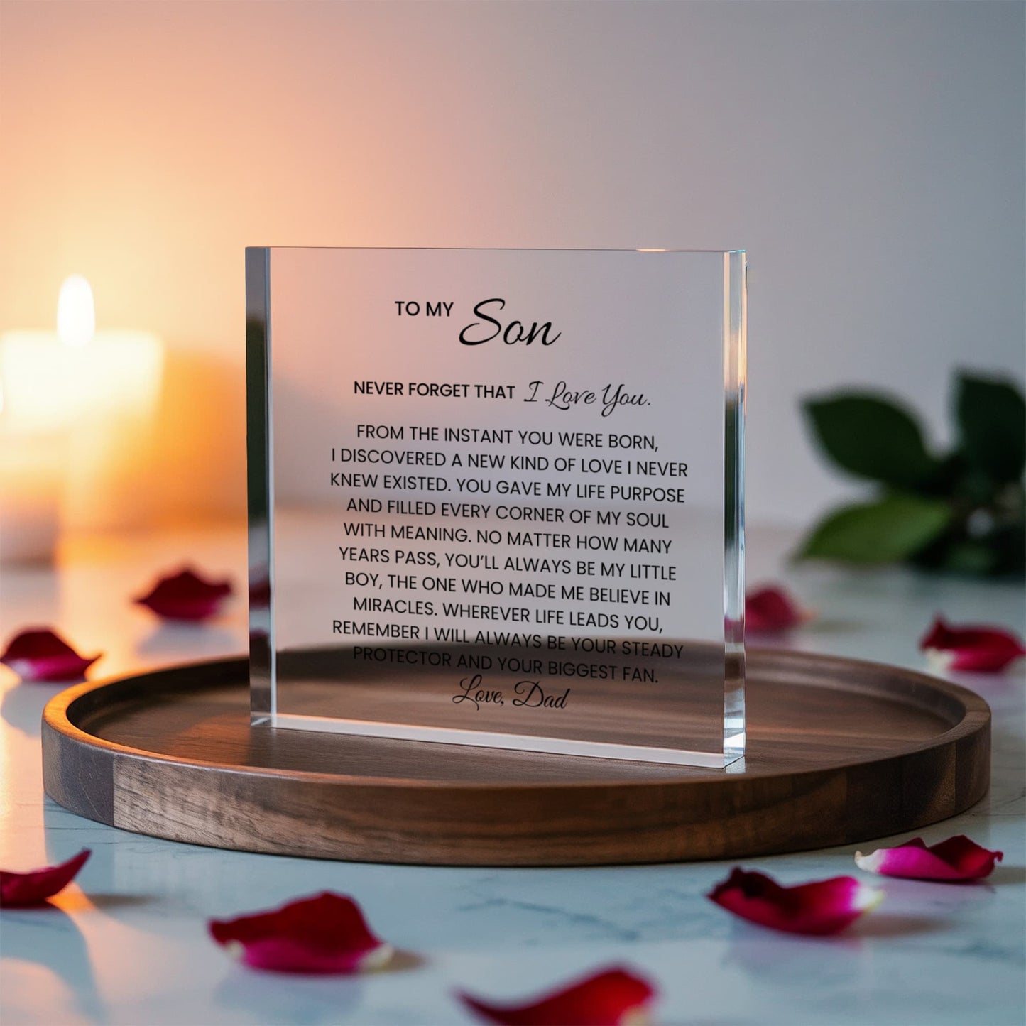 Personalized Son Acrylic Plaque