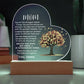 Mom Heart Acrylic Plaque Gift