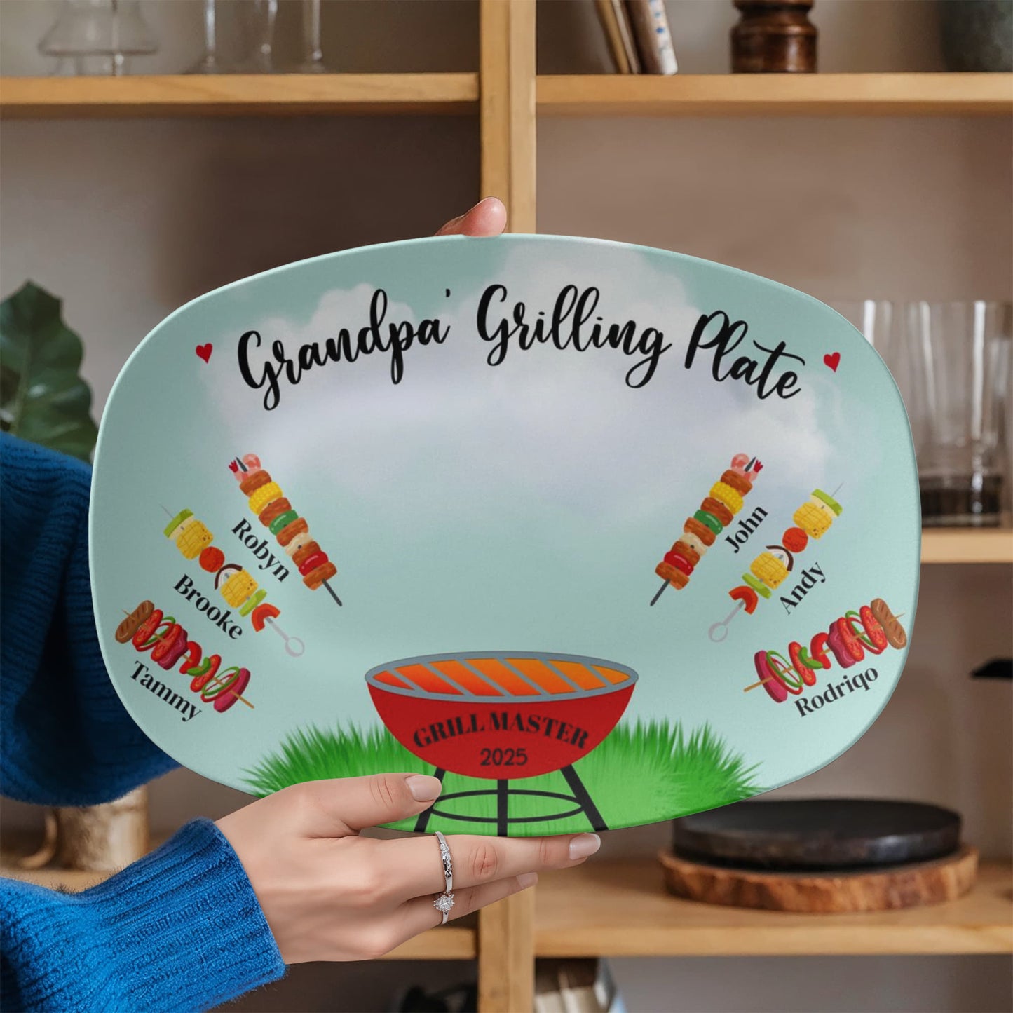 Grandpa's Grilling Platter 10”x14” Platter