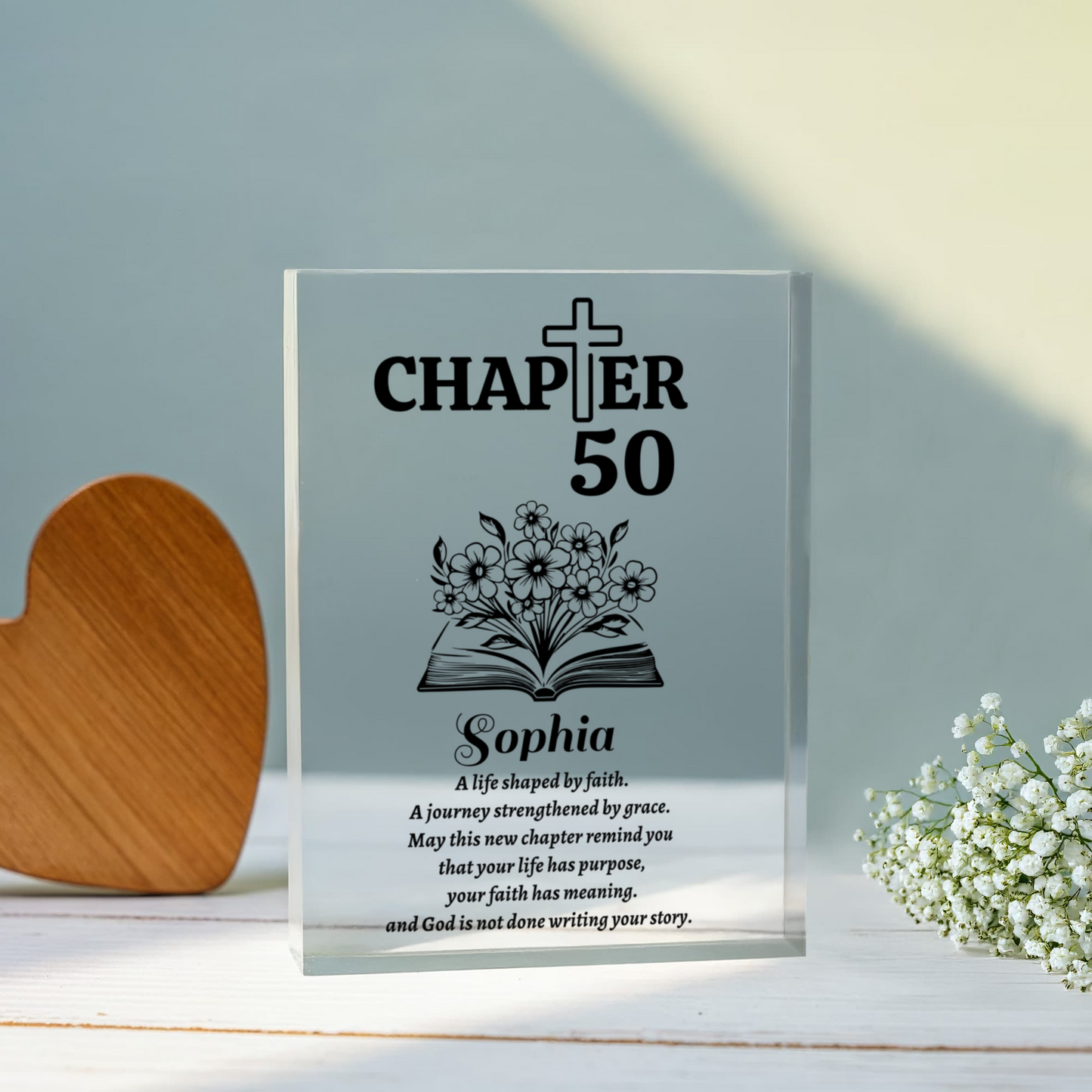 Chapter 50 Birthday Plaque Gift