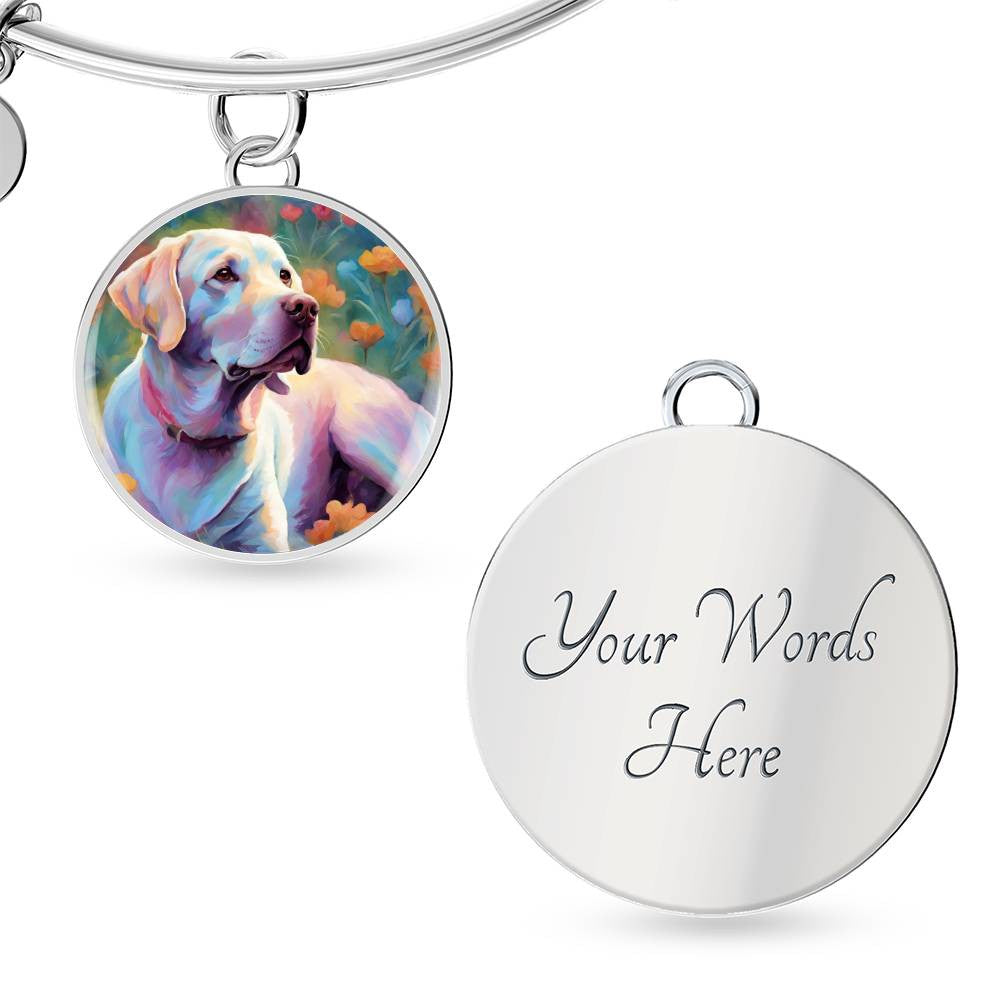 Labrador Retriever Pendant Necklace or Bangle Bracelet, Dog Breed Jewelry, Labrador Gift, Dog Lover Gift, Dog Jewelry, Dog mom gift, labrador  pendant, labrador mom-[Heartfelt Family Gift]