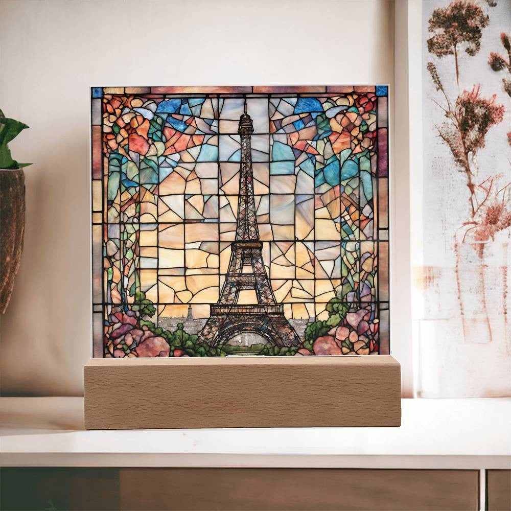 Eiffel Tower Paris Decor LED Acrylic Sign
