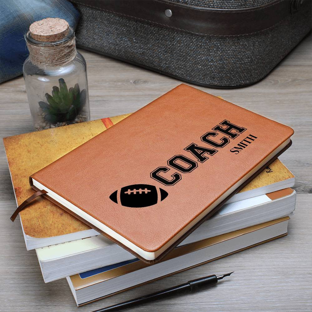Personalized Football Coach Journal-[Heartfelt Family Gift]
