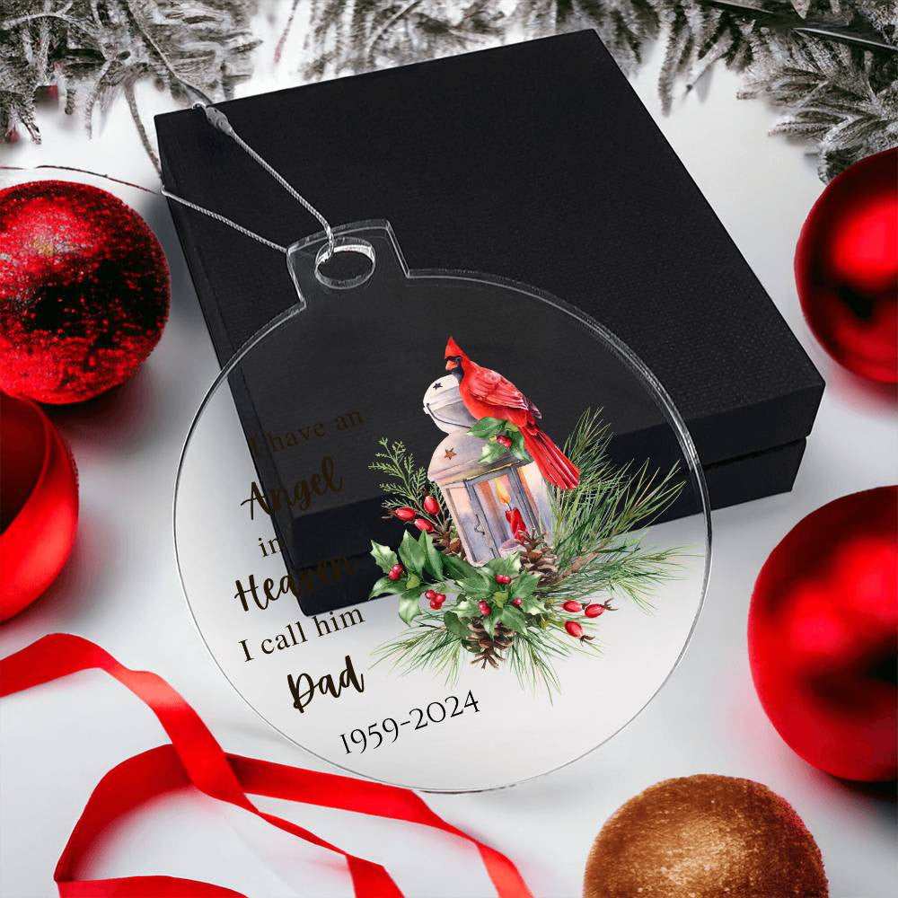 Dad Angel Ornament-[Heartfelt Family Gift]
