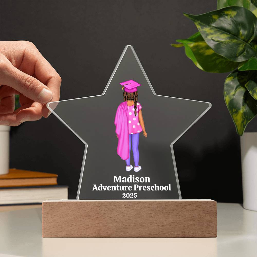 Preschool Graduation Star Plaque