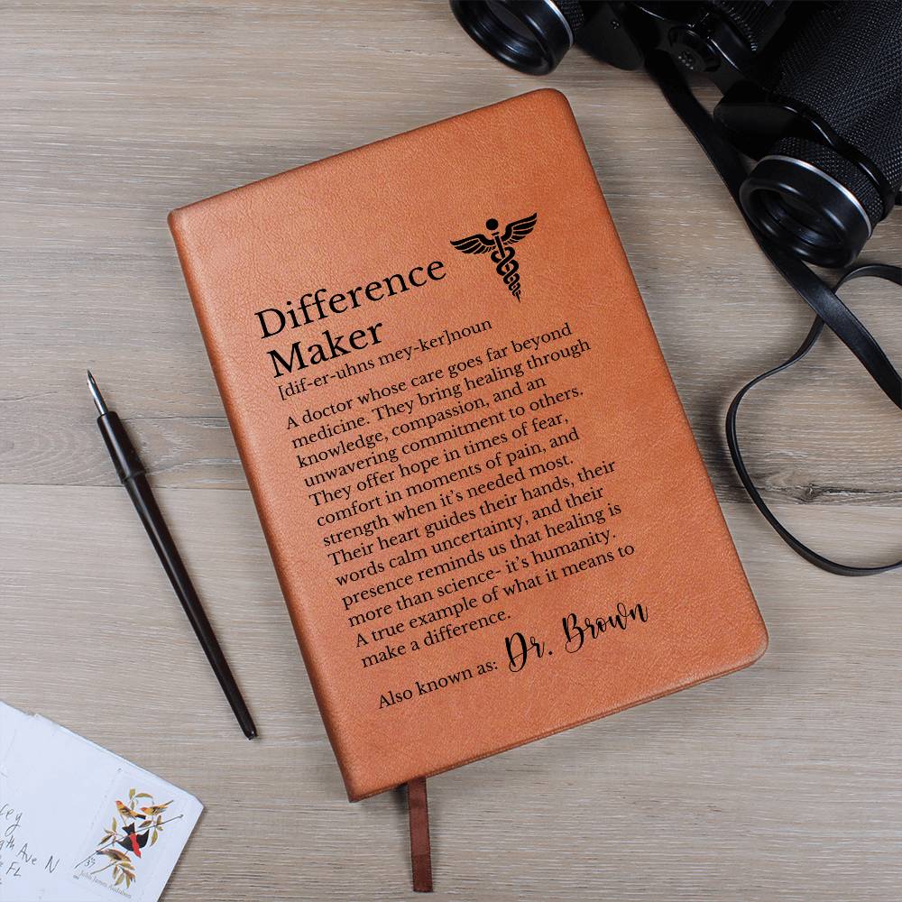Personalized Difference Maker Journal for Doctor