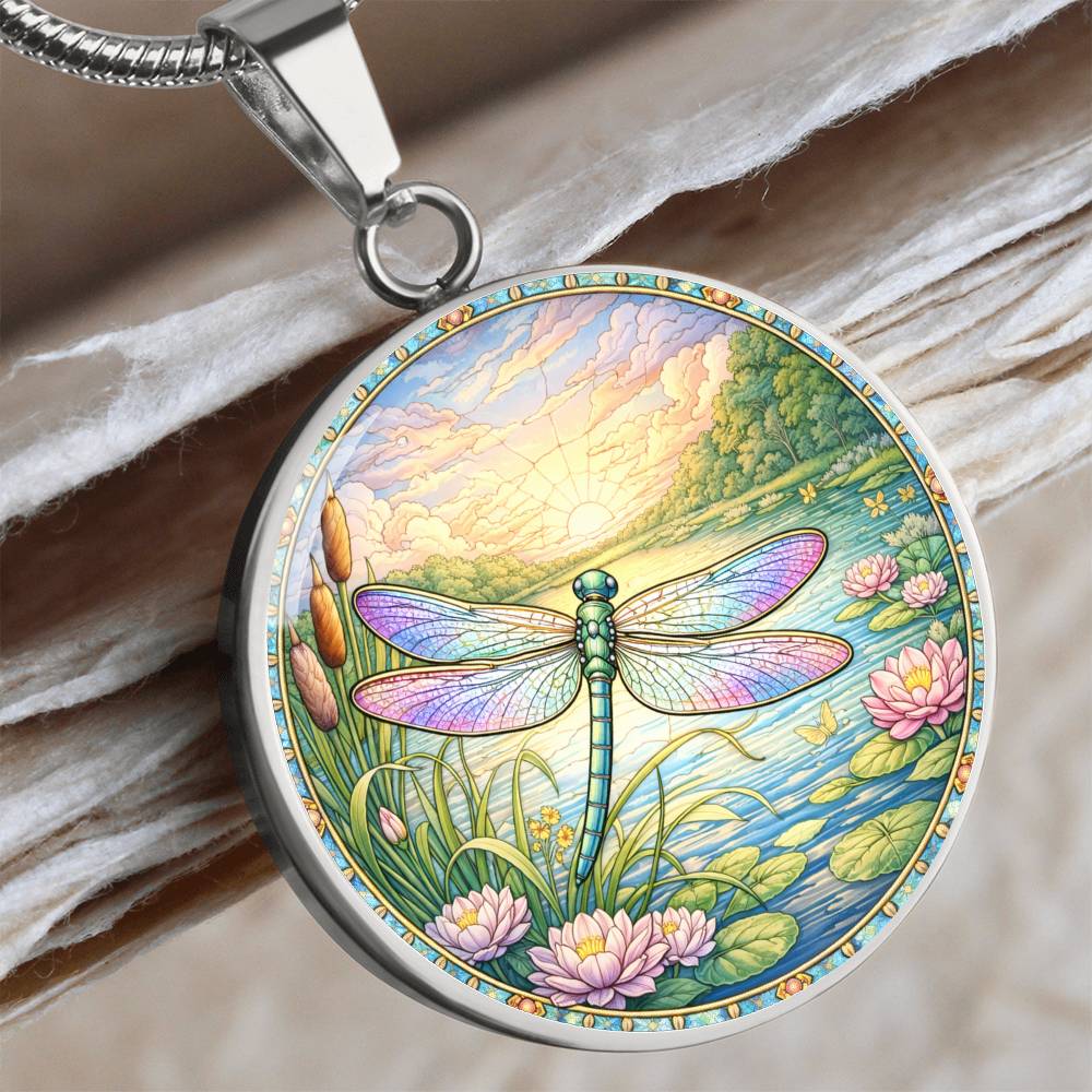 Dragonfly Personalized Engraved Necklace Bracelet or Keychain