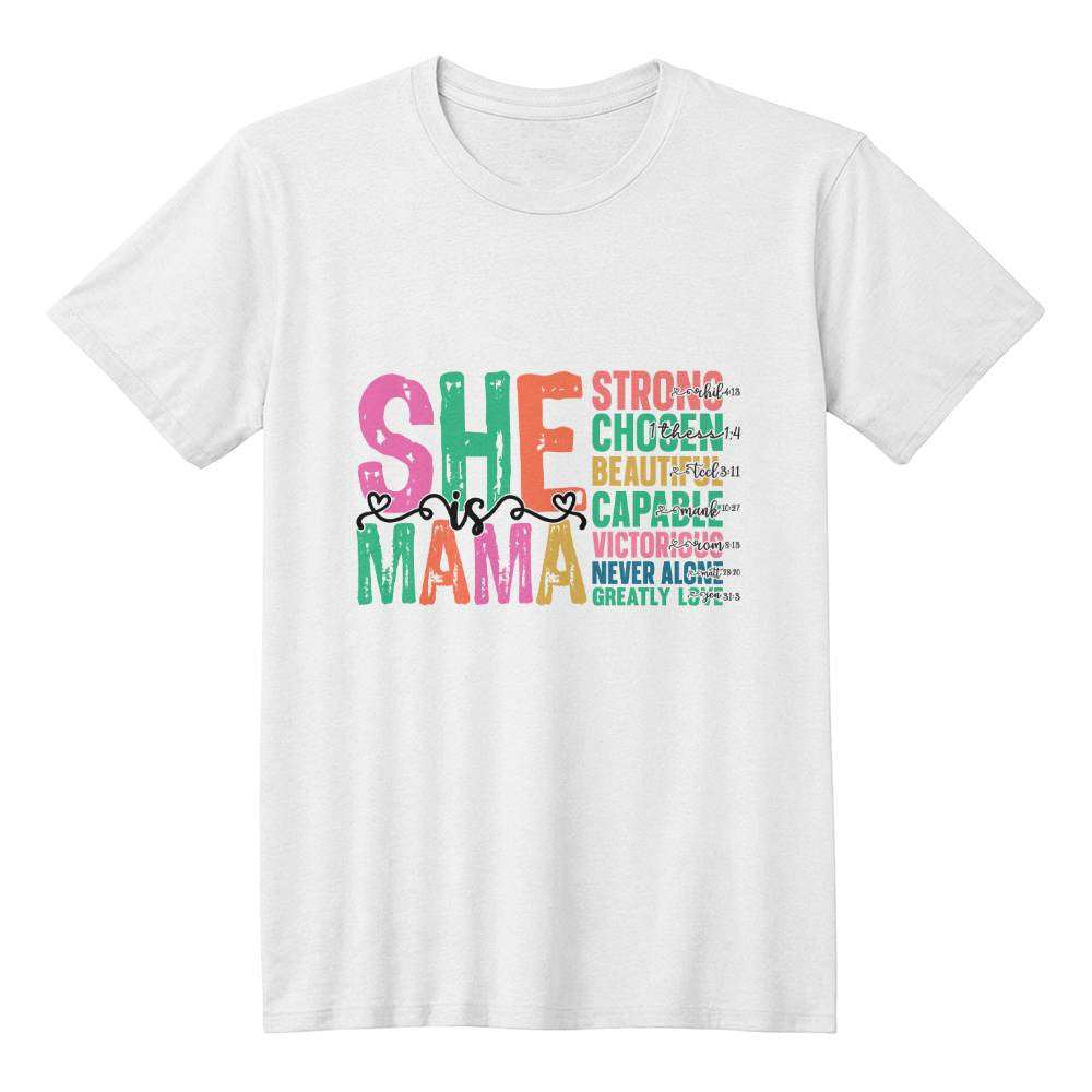 She Is Mama T-Shirt-[Heartfelt Family Gift]