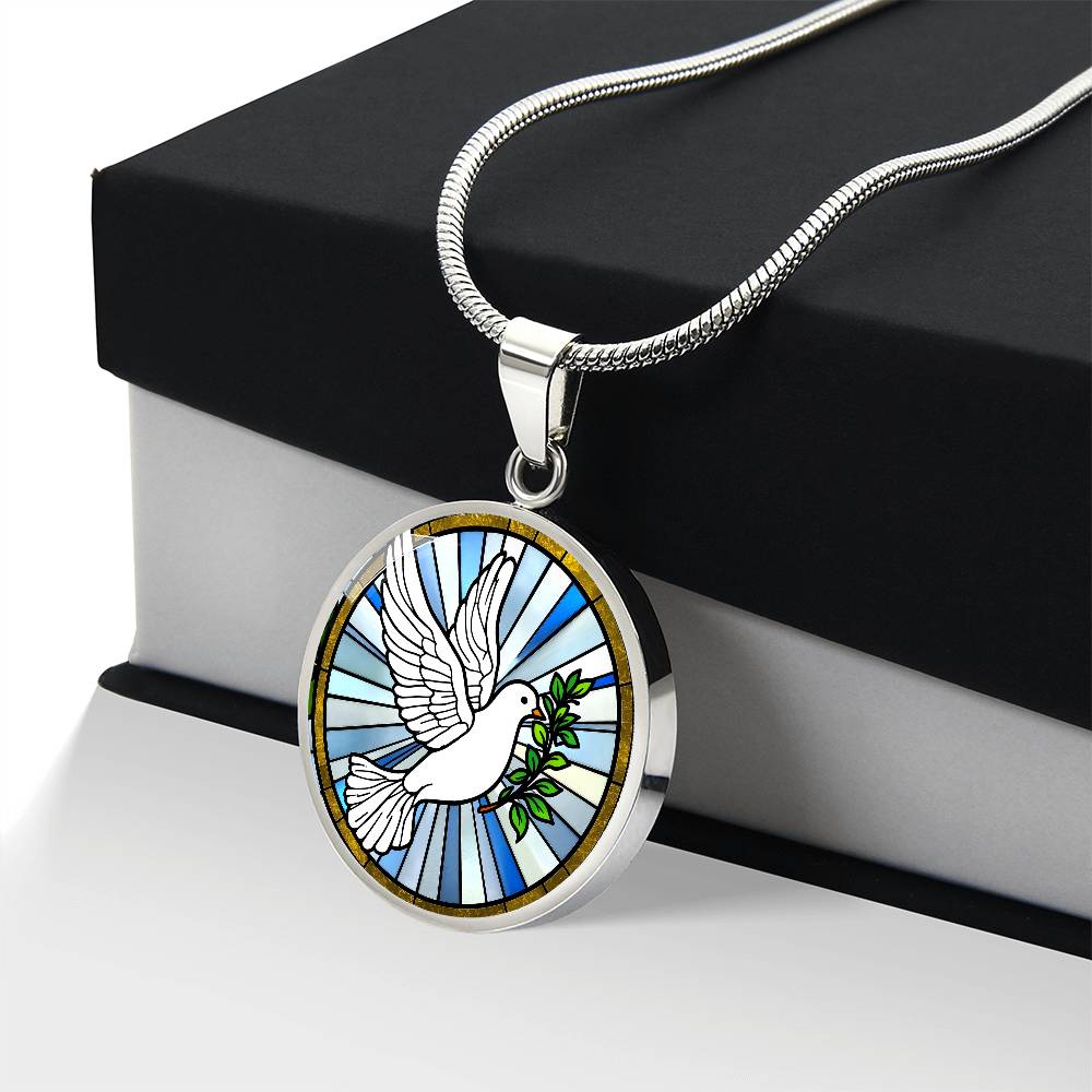 Peace Dove Pendant Necklace