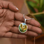 Dragon Gold Forest Engraved Necklace in Gold or Silver-[Heartfelt Family Gift]