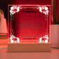 To My Daughter Plaque Gift-[Heartfelt Family Gift]