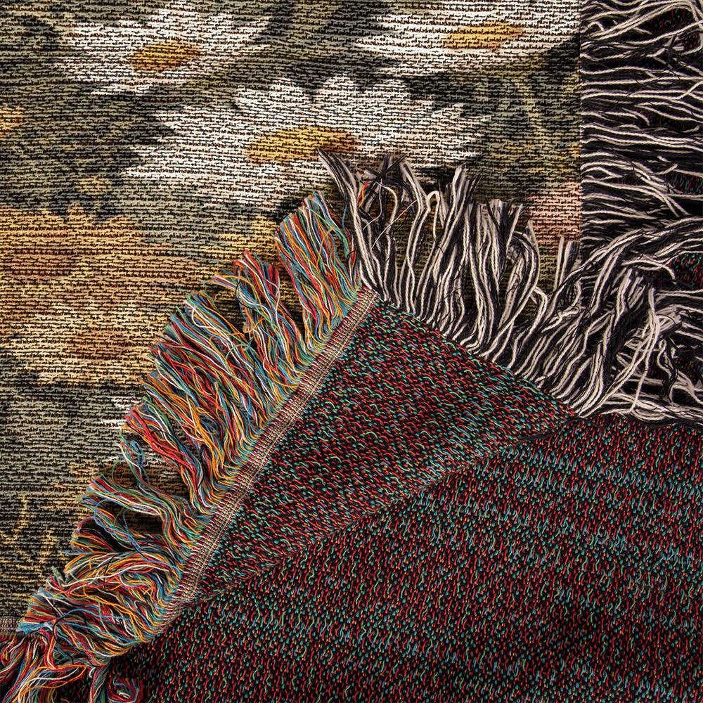 Raccoon Woven Cotton Throw Blanket-[Heartfelt Family Gift]