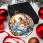 Baby Jesus in Manger Acrylic Christmas Ornament-[Heartfelt Family Gift]