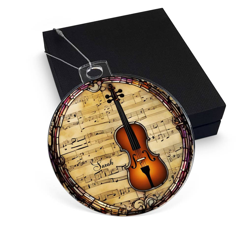 Violin Ornament-[Heartfelt Family Gift]