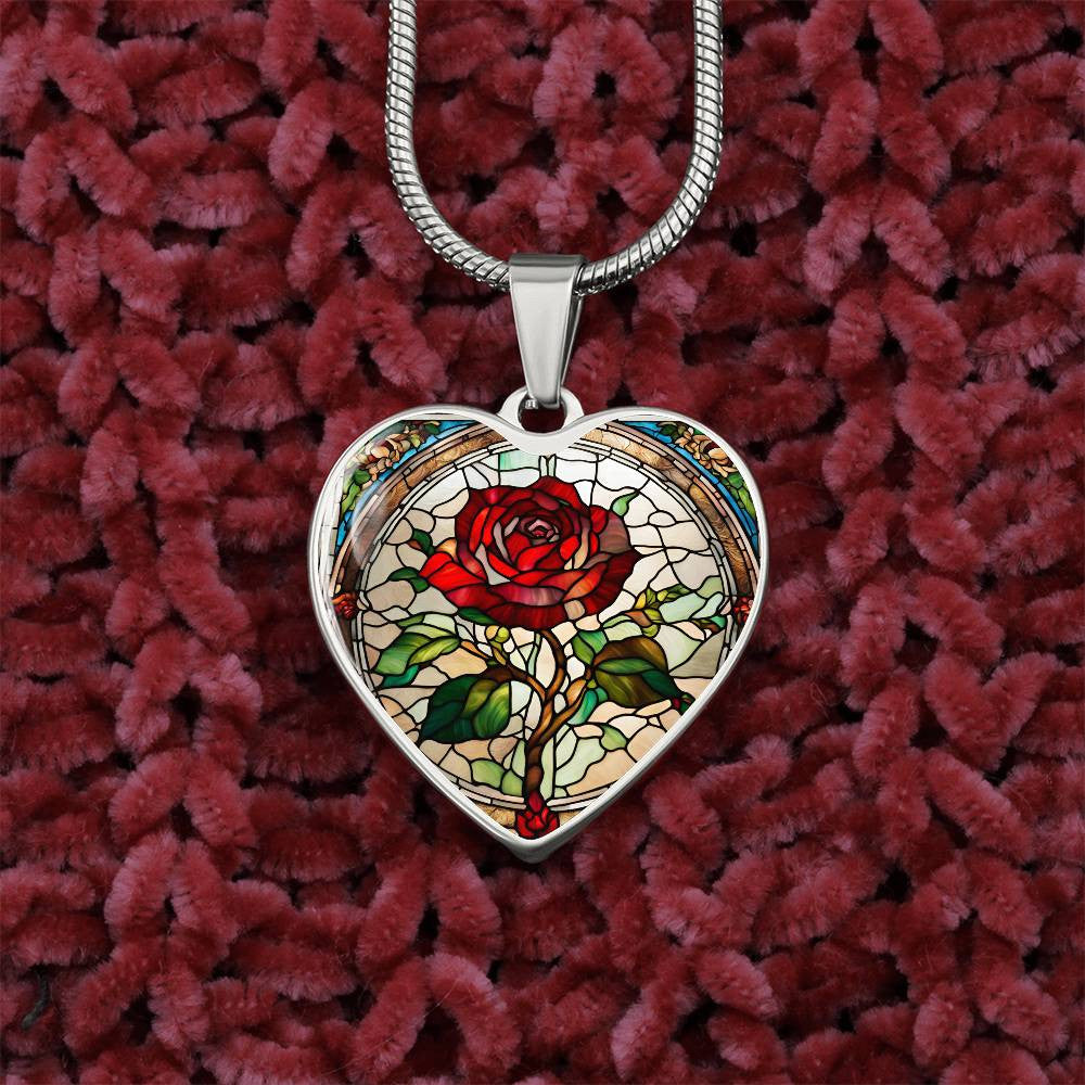 Heart Necklace with Engraving-[Heartfelt Family Gift]