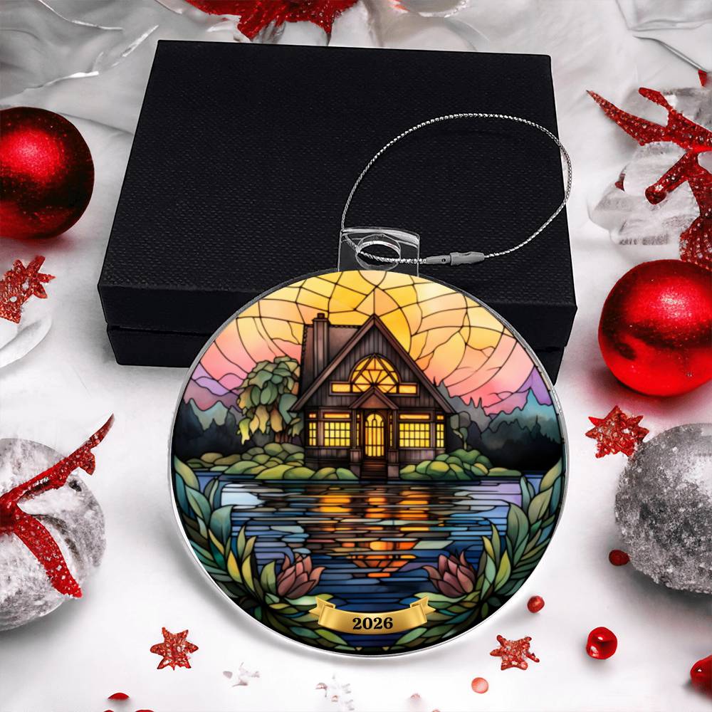 Personalized Lake House Ornament