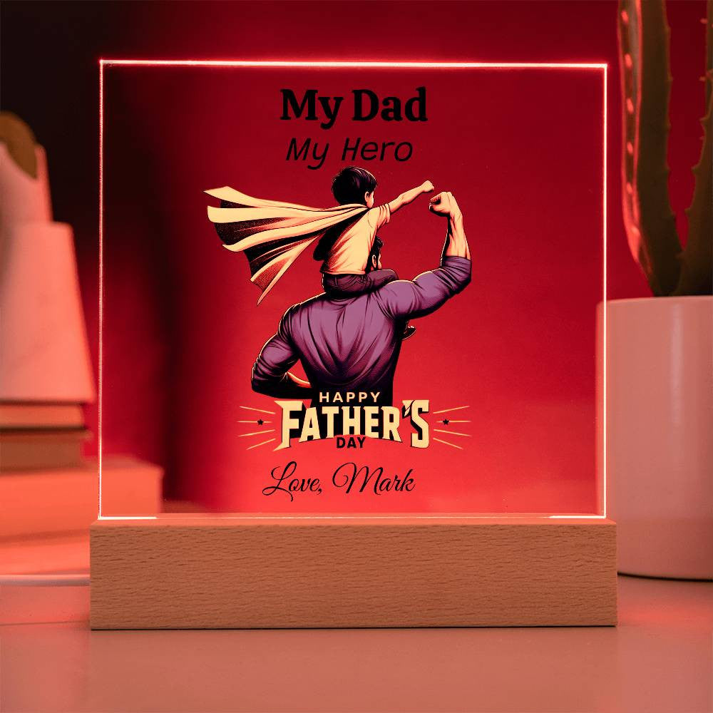 Custom Plaque for Dad Gift-[Heartfelt Family Gift]