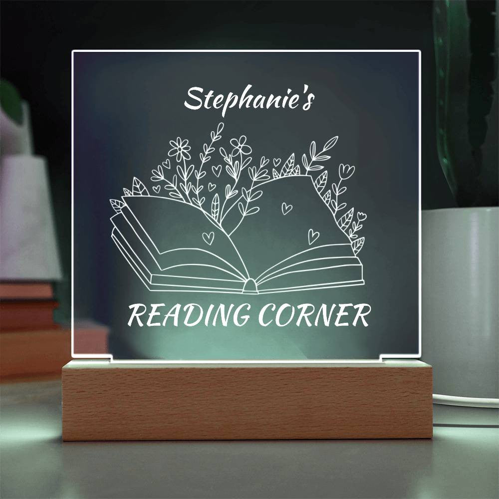 Personalized Reading Corner LED Sign-[Heartfelt Family Gift]