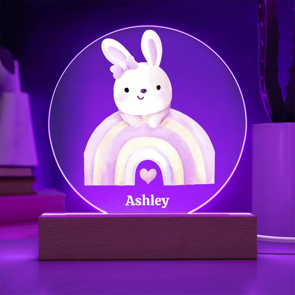 Rainbow and Bunny Night Light-[Heartfelt Family Gift]