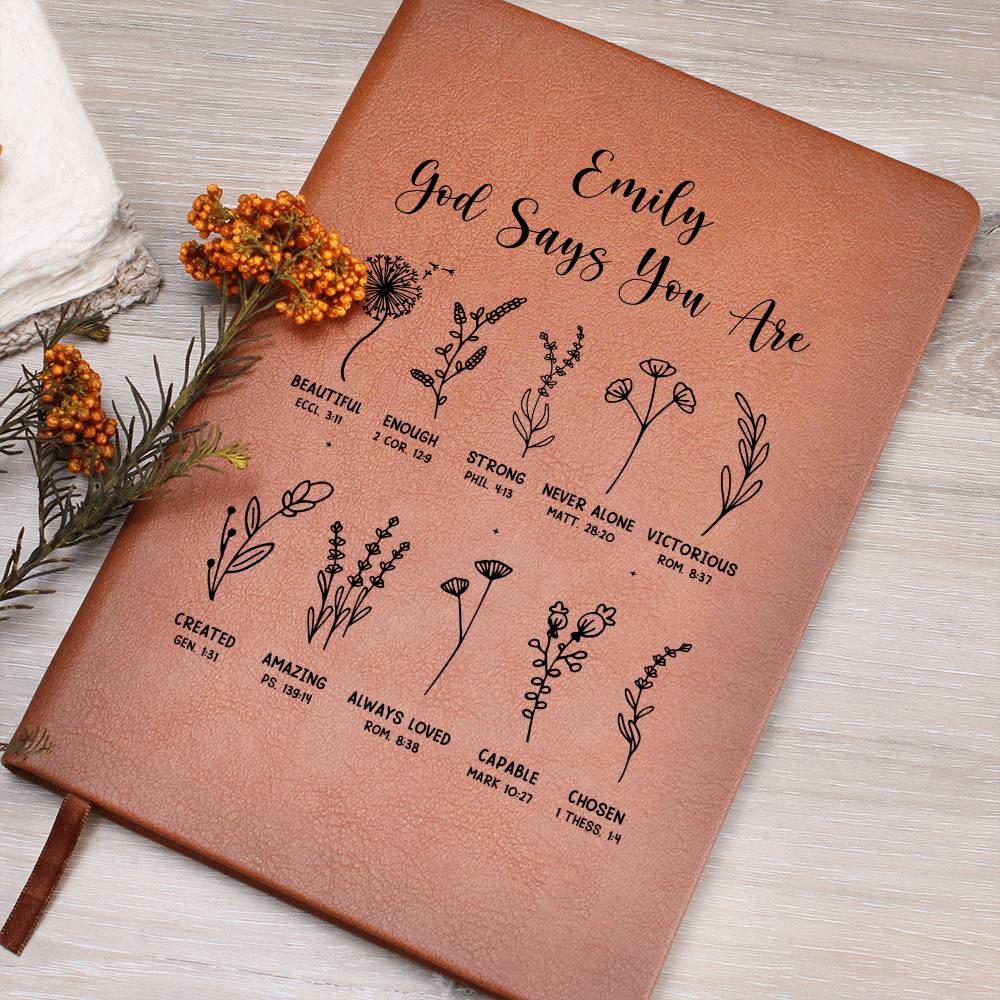 Personalized God Says You Christian Journal
