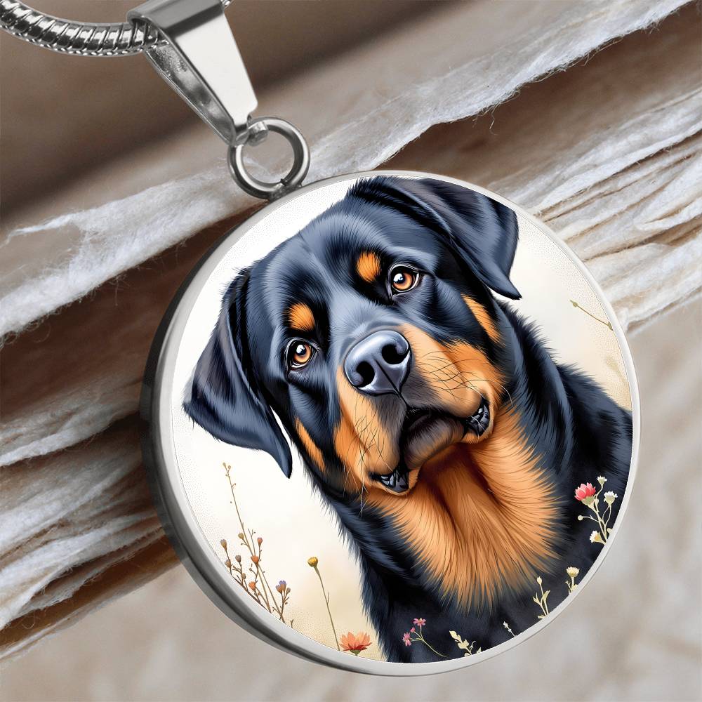 Rotweiller Pendant Necklace
