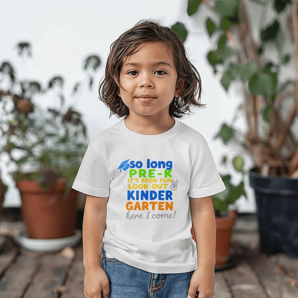 So Long Pre-K Graduation T-shirt for Child-[Heartfelt Family Gift]