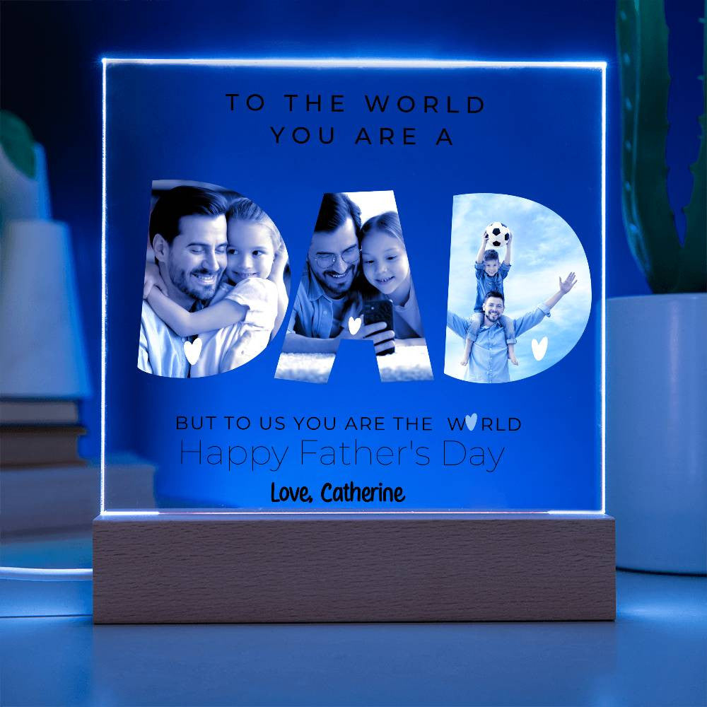 Dad Photo Plaque-[Heartfelt Family Gift]