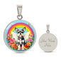 Chihuahua Dog Engraved Rainbow Bridge Memorial Necklace-[Heartfelt Family Gift]