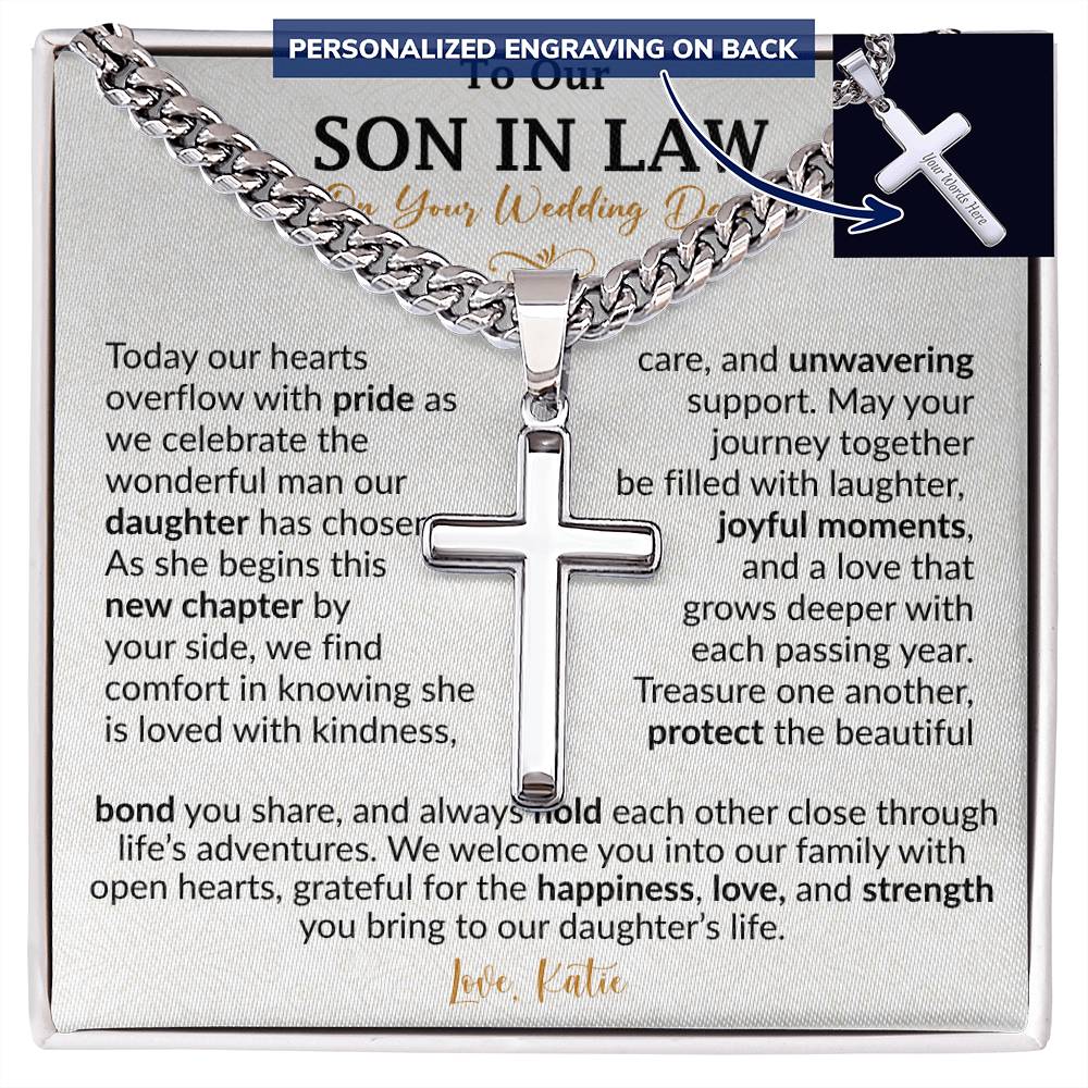 To Our Son in Law On Your Wedding Day