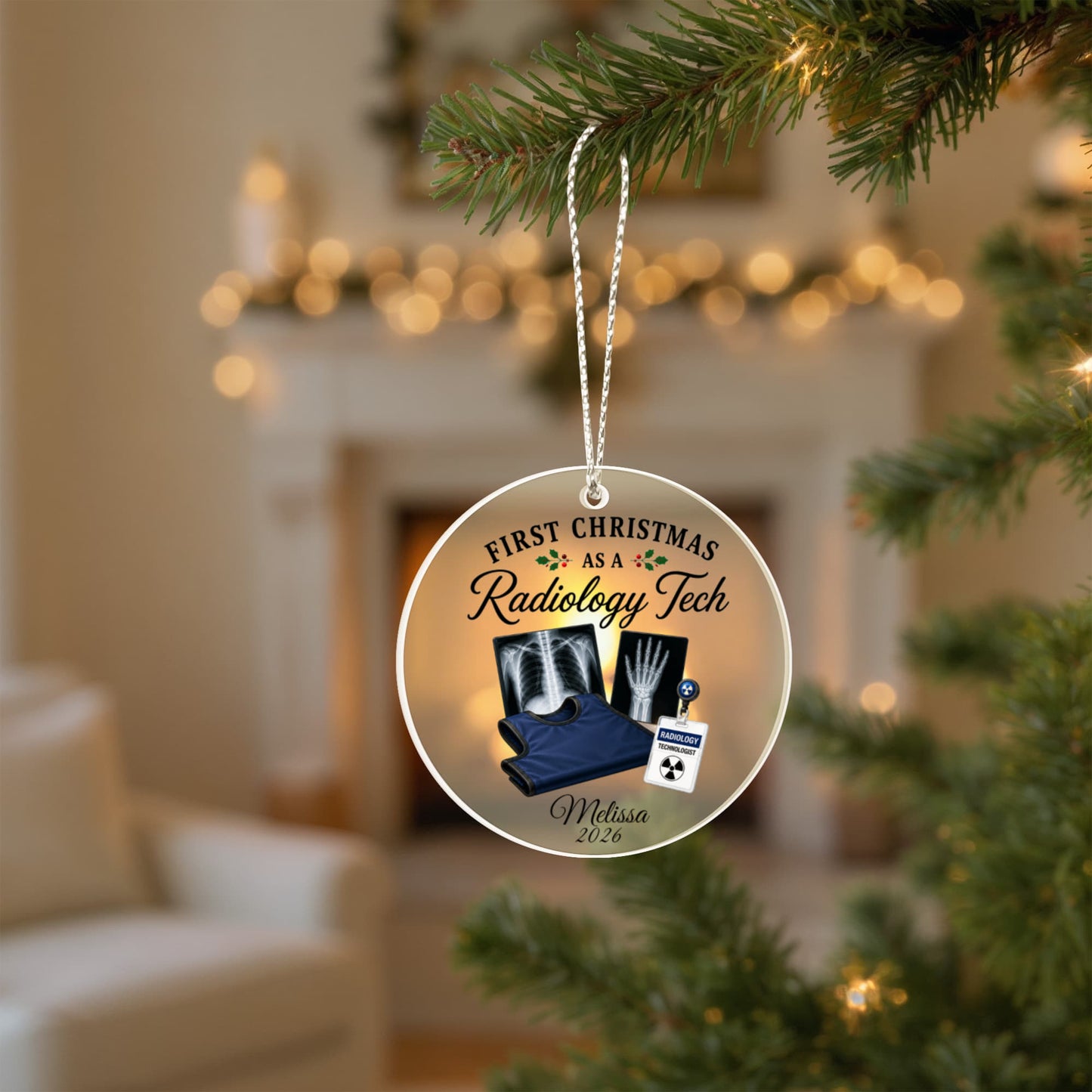 1st Christmas Radiology Tech Ornament