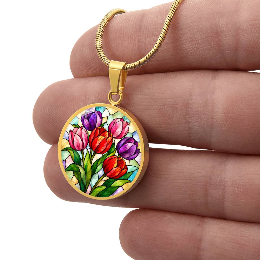 Personalized Flower Necklace