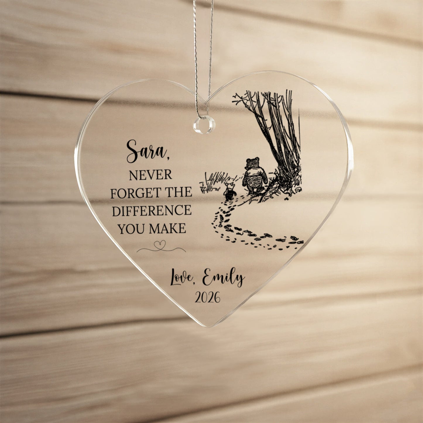 Difference Maker Heart Ornament