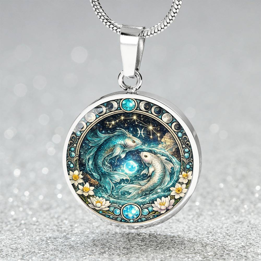 Aquarius Zodiac Sign Necklace, Personalized Zodiac Jewelry Gift, Custom Engraved Pendant, Astrology Sign Necklace, Unique Horoscope Gift