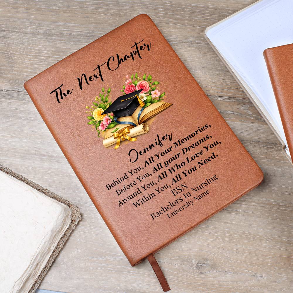 Personalized College Nursing Graduation Journal Gift for BSN MSN