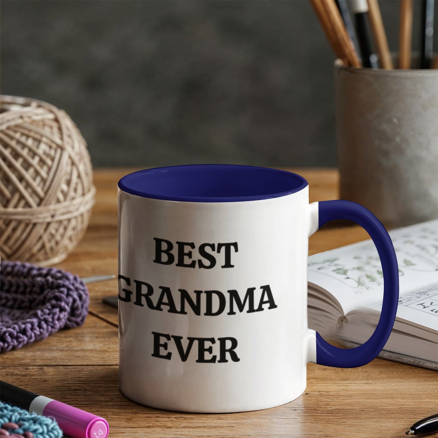 Best Grandma Ever Color Accent Mugs