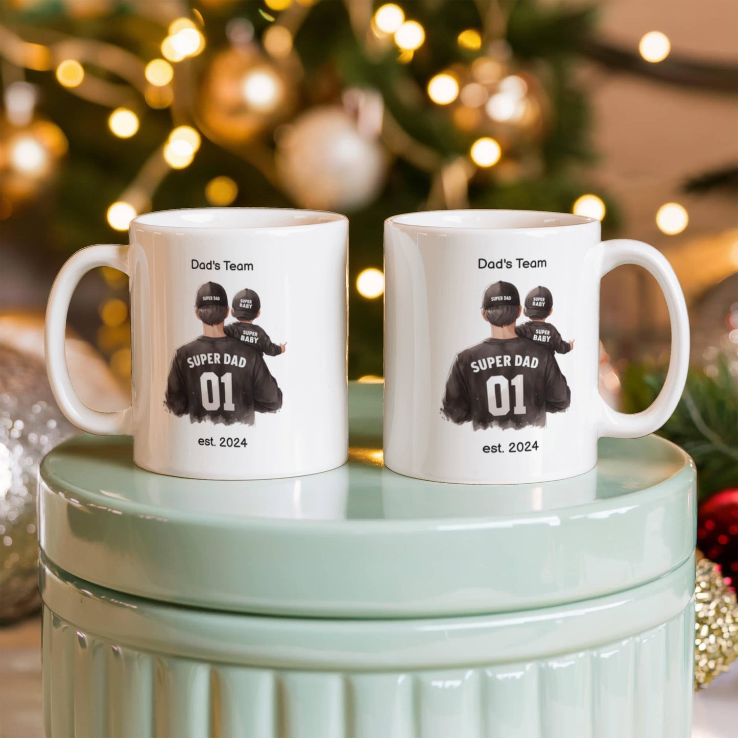 Personalized Dad White Ceramic Mug