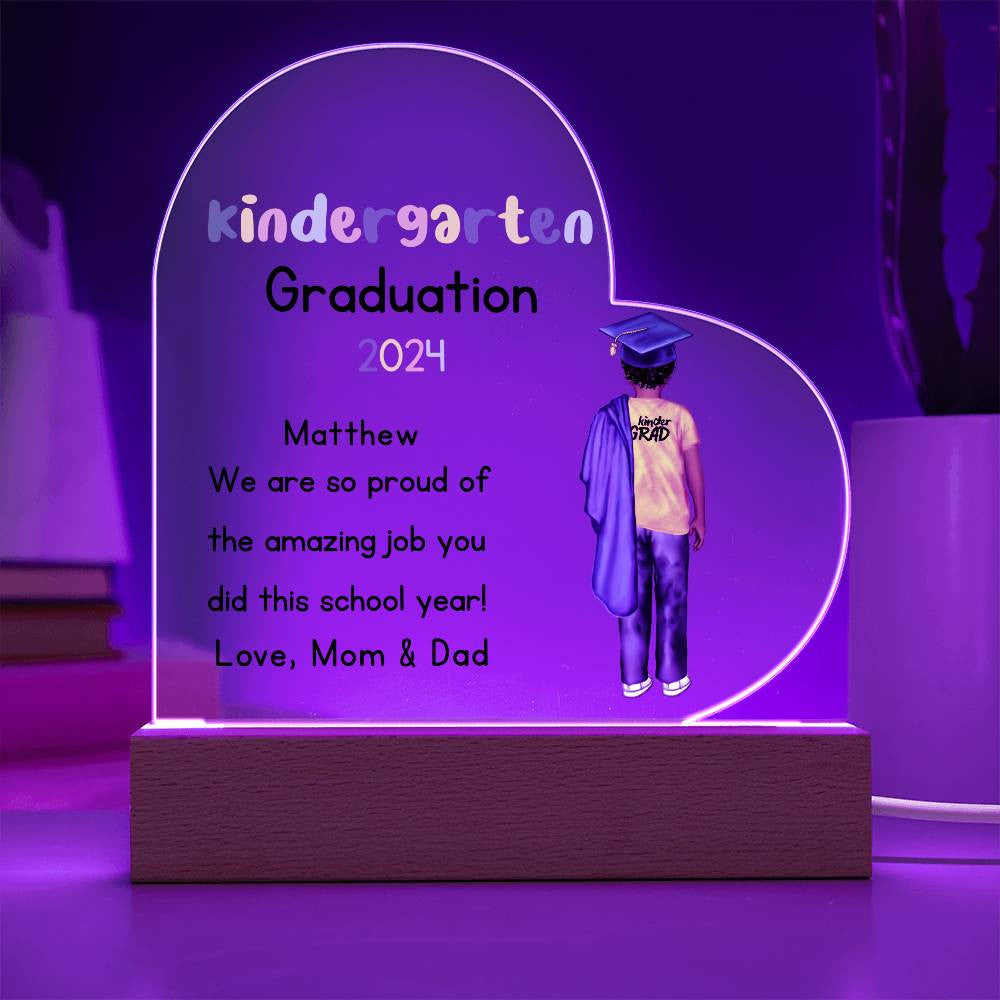 Kindergarten Graduation Plaque-[Heartfelt Family Gift]
