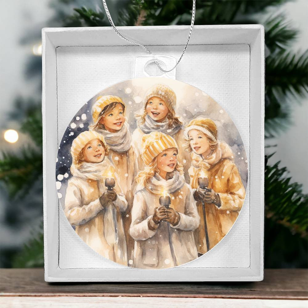 Carolers  Acrylic Christmas Ornament-[Heartfelt Family Gift]